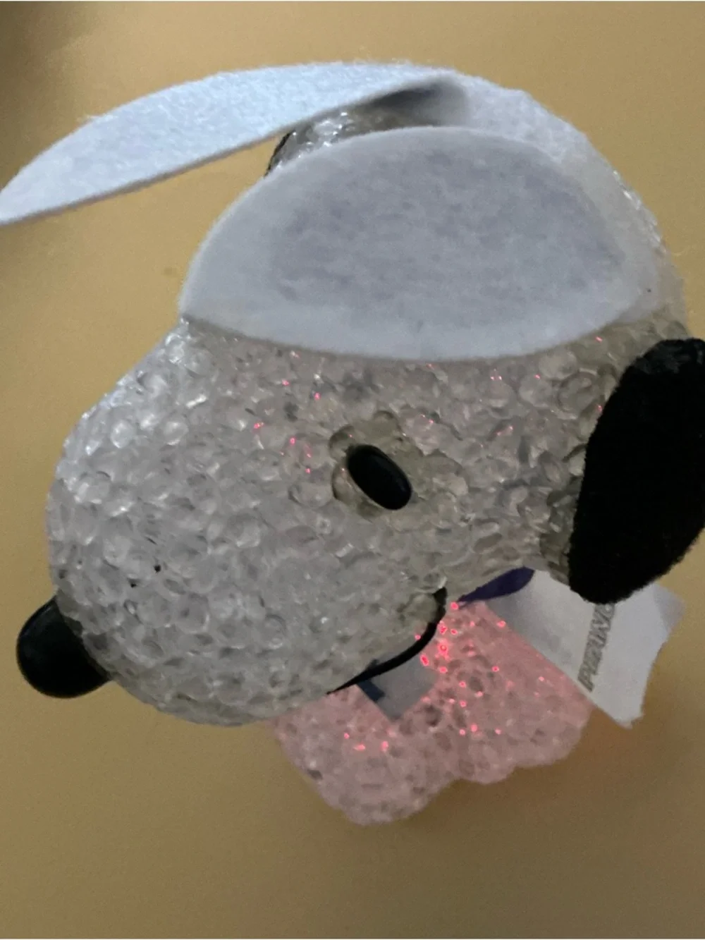 Bunny Ears Peanuts Snoopy Decorative Light Up Figurine